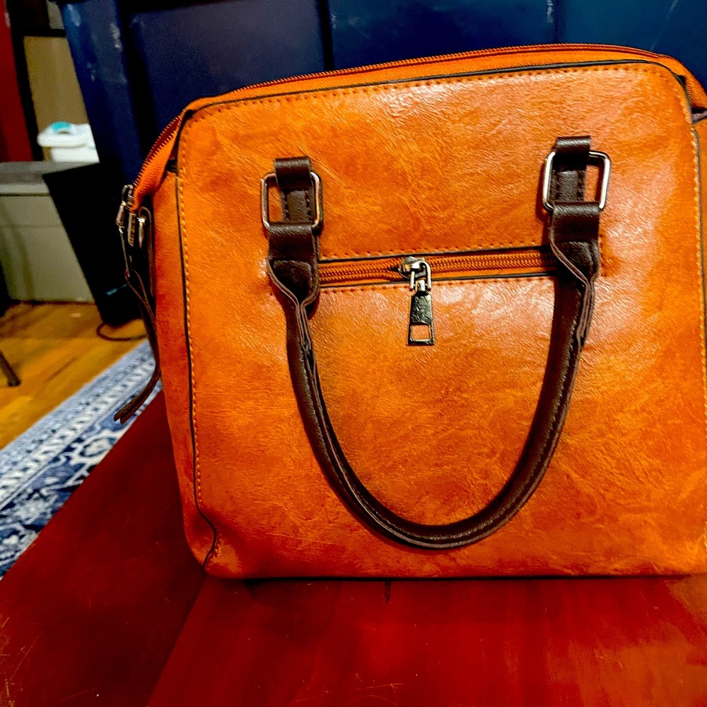Purse-caramel tan leather